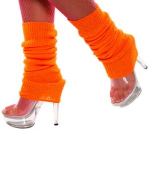 80s Leg Warmers - Orange